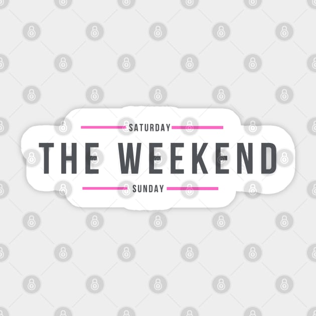 The Weekend logo Sticker by GRKiT